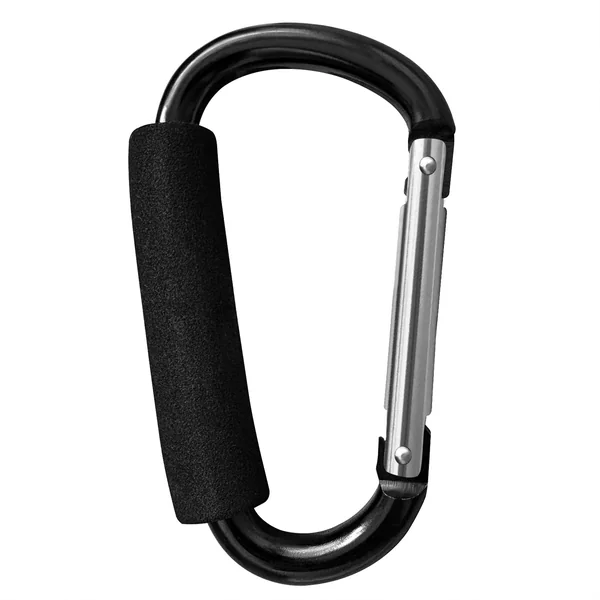 Large Aluminum Carabiner, Heavy-Duty Stroller Hooks for Hanging Bags and Shopping – Durable Multi-Purpose Carabiner Clips for Camping, Hiking, Travel, Outdoor Accessories