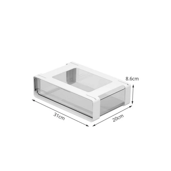 Large White Pull Out Under Cabinet Drawer Slide Out Shelf Storage