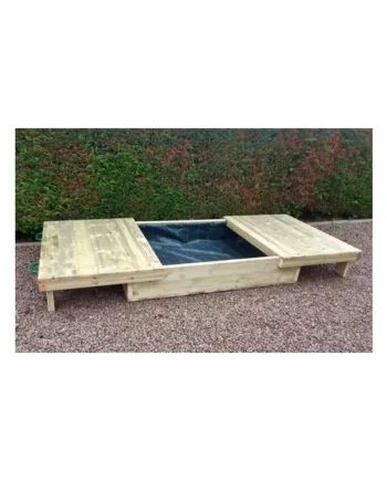Large Wooden Sandpit with Sliding Lid