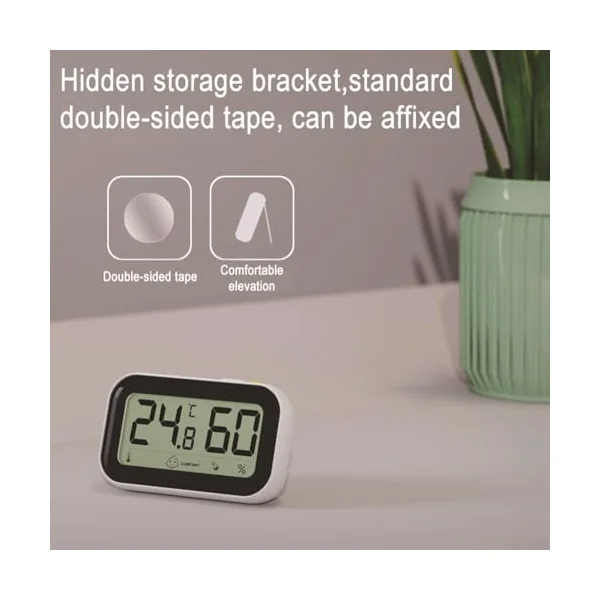 LCD Digital Room Thermometer Hygrometer, Temperature Humidity Monitor or Bedroom, Baby Room, Greenhouse