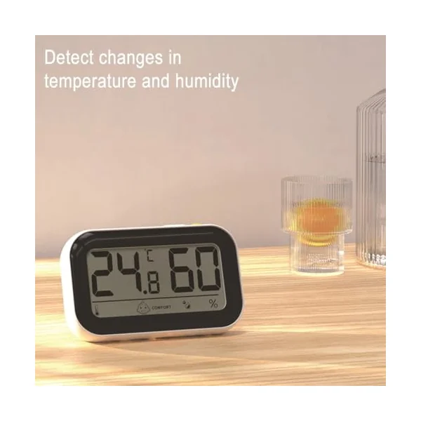 LCD Digital Room Thermometer Hygrometer, Temperature Humidity Monitor or Bedroom, Baby Room, Greenhouse