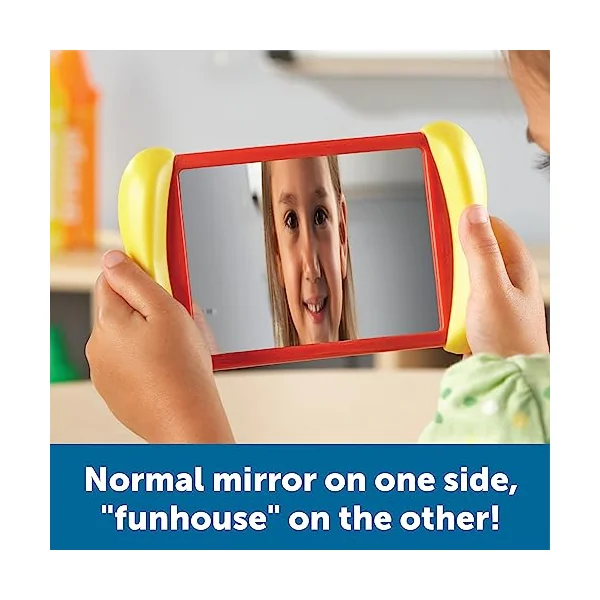 Learning Resources All About Me 2-in-1 Mirrors, Ages 18+ Months, Toddler Mirror Toy, Builds Self-Awareness & Emotional Skills