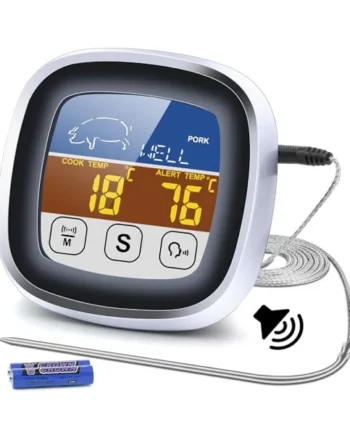 Leepenk Digital Talking Thermometer for The Blind, Waterproof Instant Read Food Thermometer with Talking Function & Backlight