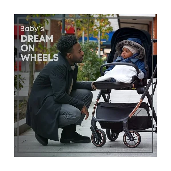 Lejoux+ Baby Pushchair (Pure Black)