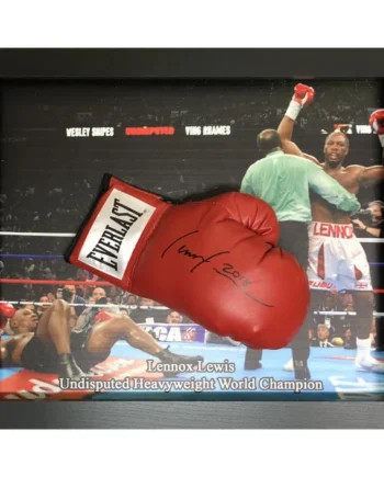 Lennox Lewis Signed Framed Boxing Glove