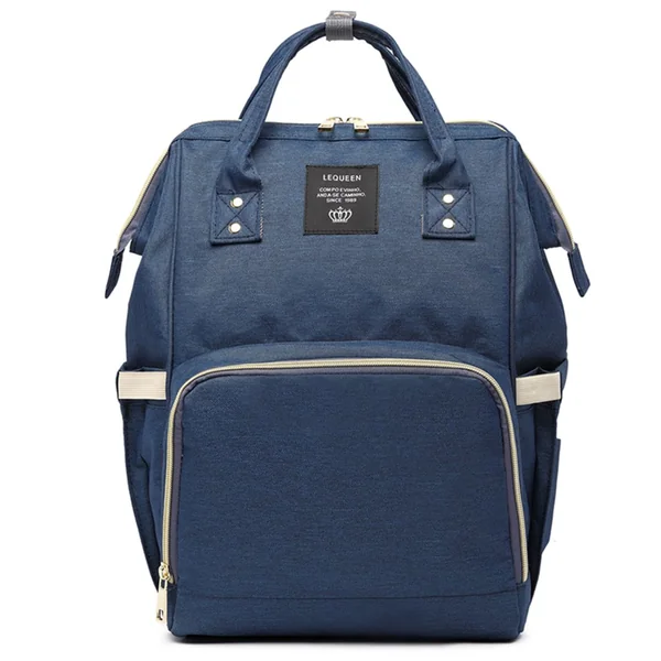 LEQUEEN Mommy Baby Diaper Bag Mother Nursing Bag Fashion Maternity Nappy Bag Large Capacity Baby Bag (Blue)