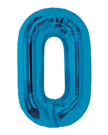 Lets Party Blue Foil 0 Balloon
