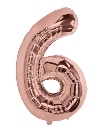 Lets Party Rose Gold Foil 6 Balloon