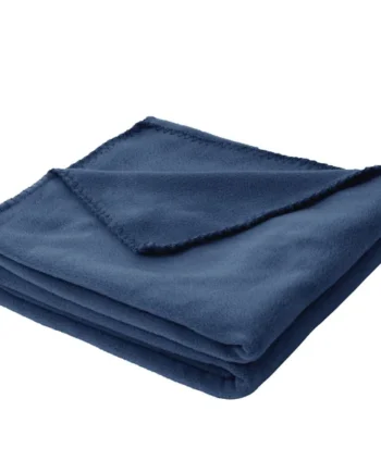 Light Blue Knitted Plain Throw (L) 170cm x (W) 120cm