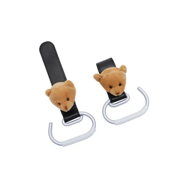 Lightweight Aluminum Pushchair Attachments Pram Shopping Bag Hook Handy Pushchair Clip for Diaper & Shopping Grocery