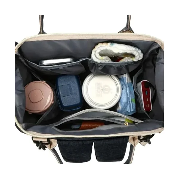Lightweight Baby Changing Bag Unisex Backpack Nappy Bags Diaper Travel Bag for Mom and Dad | Pacifier Holder | Stroller/Pram Straps | USB Port (Black