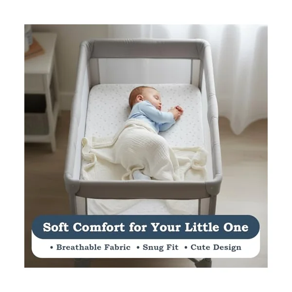 Lilly B. - Cot Bed Sheets - 100% Organic Cotton 2 Fitted - Cot Sheets - Cot Bed Sheets 140 x 70 Fitted - Compatible with Cot Bed, Toddler Bed, Cot Bed Mattress up to 140x70 cm (Pack of 2)