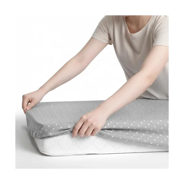 Lilly B. - Cot Bed Sheets - 100% Organic Cotton 2 Fitted - Cot Sheets - Cot Bed Sheets 140 x 70 Fitted - Compatible with Cot Bed, Toddler Bed, Cot Bed Mattress up to 140x70 cm (Pack of 2)