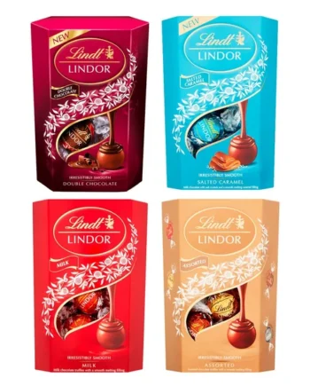 Lindt Lindor Chocolate Truffles in 3 Varieties, 4 x 200g