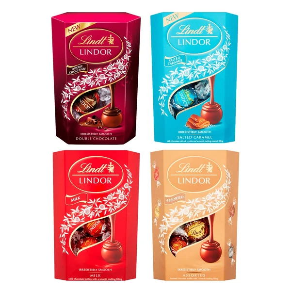 Lindt Lindor Chocolate Truffles in 3 Varieties, 4 x 200g