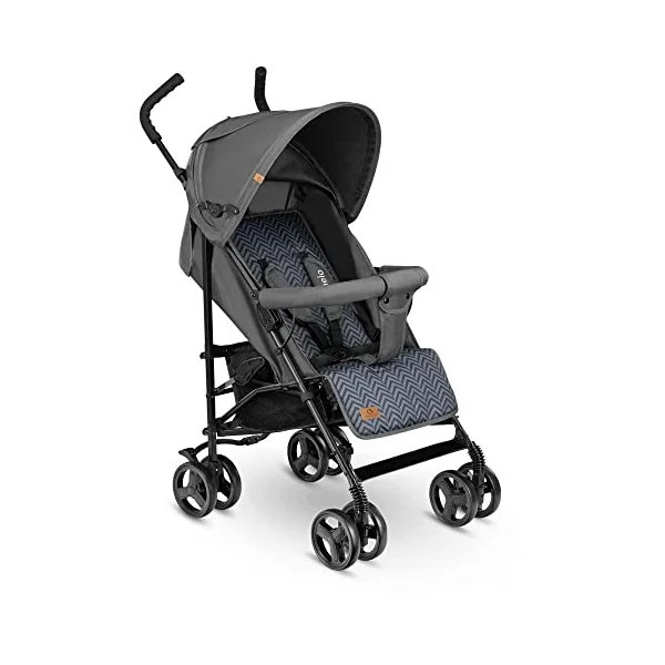 LIONELO Elia Lightweight Foldable Pushchair from 6 Months to 3 Years | XXL Canopy, 5-Point Harness, Shock-Absorbing Wheels, Large Shopping Basket and Compact Fold