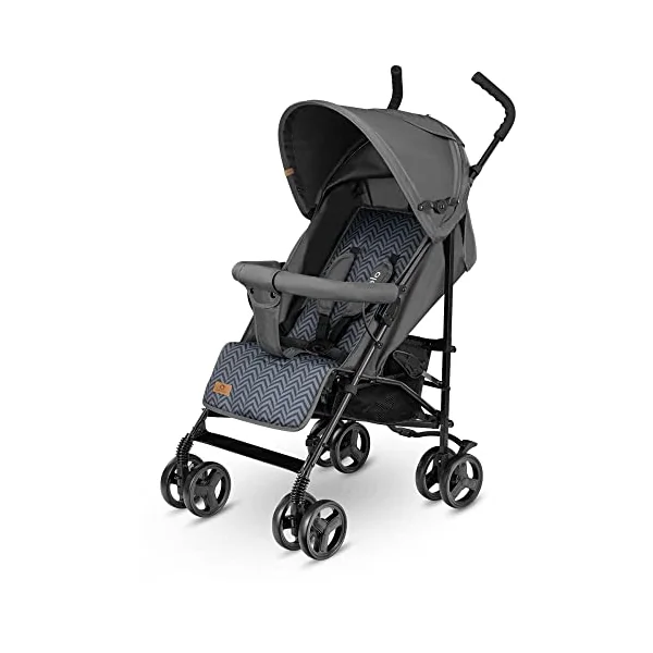 LIONELO Elia Lightweight Foldable Pushchair from 6 Months to 3 Years | XXL Canopy, 5-Point Harness, Shock-Absorbing Wheels, Large Shopping Basket and Compact Fold
