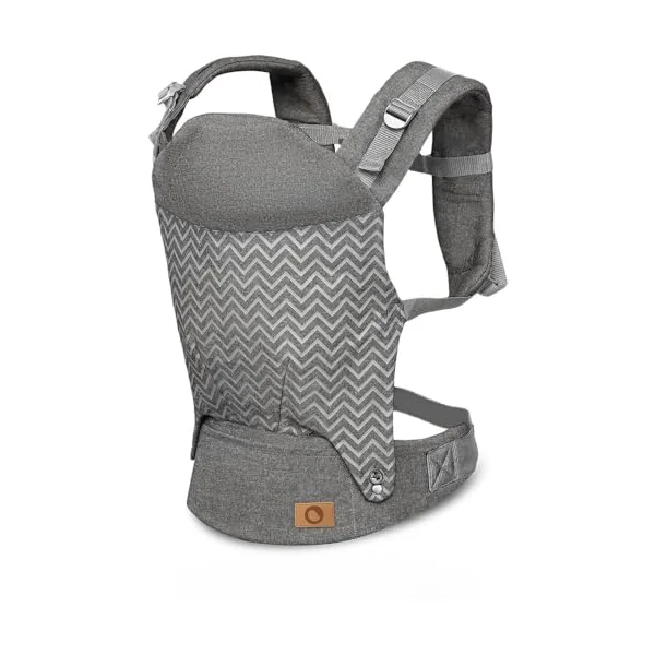 LIONELO Margareet Ergonomic Baby Carrier | Retractable Design, 3 Carrying Positions, Correct Position of the Baby, Retractable Bonnet, Double Protection