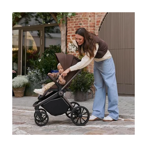 LIONELO Mika Plus All-Terrain Pushchair 6-48 Months up to 22 kg | Reversible Lie-Flat Seat, Front and Rear Suspension, XXL Water-Repellent UPF50+ Canopy and Large Shopping Basket