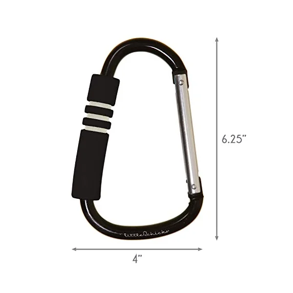 Little Chicks Jumbo Stroller Buggy Organizer Hooks Clip | Purse and Diaper Bag Hanger, Suitable for Most Strollers, Wheelchairs, Shopping Carts