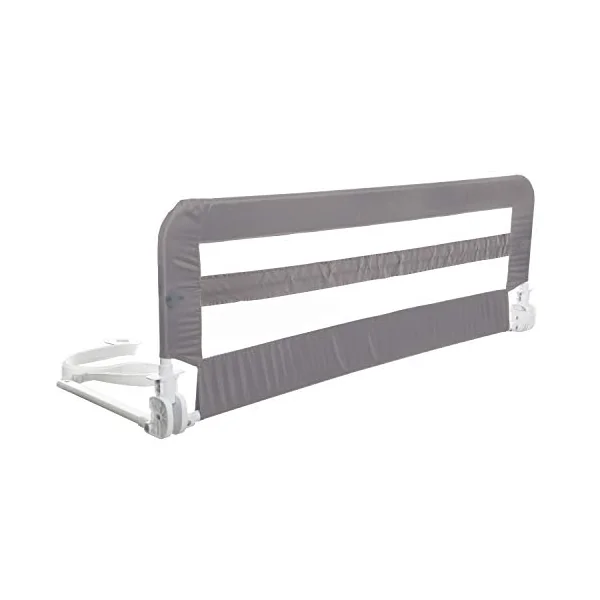 Little Chicks Sydney Toddler Bed Rail - Foldable & Portable - Suitable for Flat Beds Bases up to Queen-Size Mattress - Gray - Model CK027