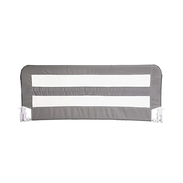 Little Chicks Sydney Toddler Bed Rail - Foldable & Portable - Suitable for Flat Beds Bases up to Queen-Size Mattress - Gray - Model CK027