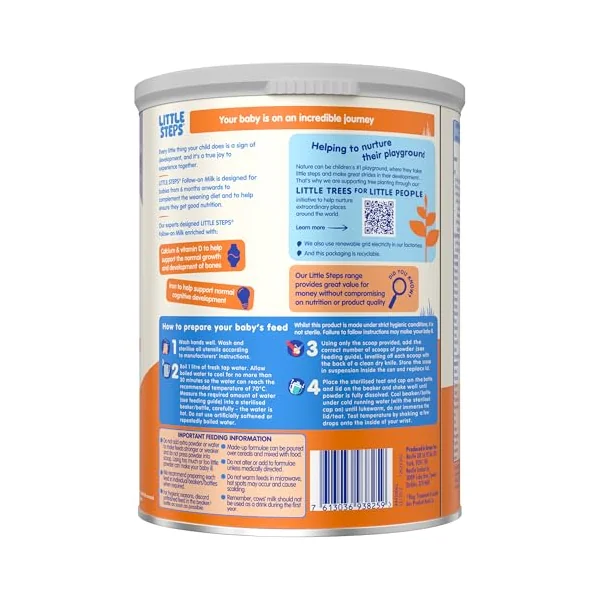 LITTLE STEPS Stage 2 Follow-on Baby Milk Formula Powder From 6-12 Months 800g