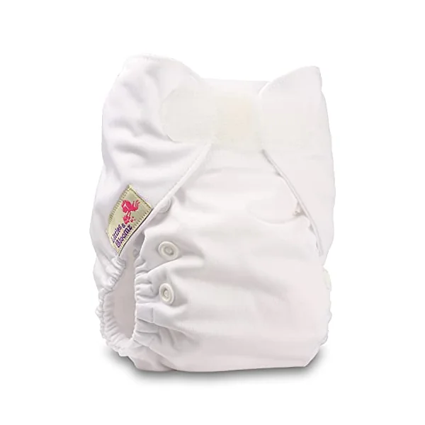 Littles & Bloomz, Newborn and Premature Reusable Pocket Cloth Nappy Pocket Diaper, 1 Newborn Nappy, 1 Newborn Microfibre Insert, Design 1