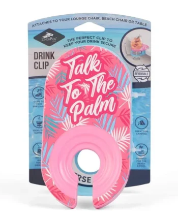 Logo Pegs Drink Clip Holder - Talk To The Palm