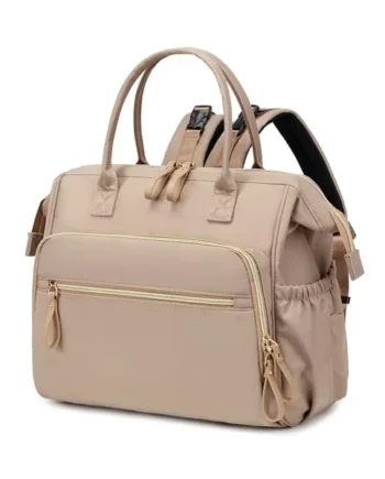 LORADI Large Changing Bag Tote, Hospital Bag | 14 Pockets, Convertible, Pram Clips, 3 Insulated Pockets, Water-resistant, Easy to Clean