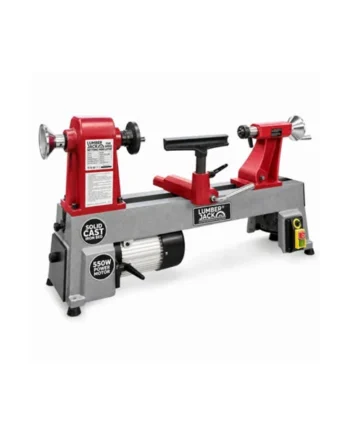 Lumberjack Mini Wood Lathe 550W Bench Lathe, 5-Speed 430-2800RPM Heavy Duty Cast Iron Bed MT2 Spindle