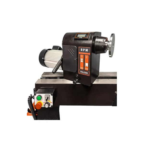 Lumberjack PRO SERIES Professional Wood Lathe with DELTA Inverter and Cast Iron Body