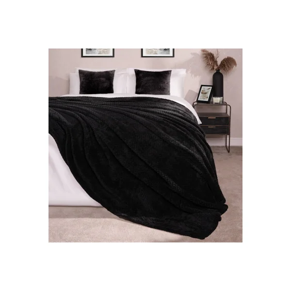 Luxury Large Waffle Honeycomb Mink Warm Throw