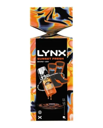 Lynx Body Spray & Socks Cracker Gift Set - Sunset Fresh