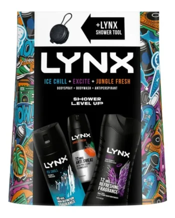 Lynx Body Trio & Shower Tool Gift Set - Shower Level Up