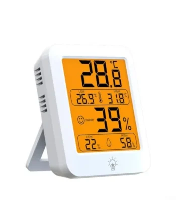 Magnetic Room Thermometer Humidity Meter Backlit | for accurate ±1℃ sensor, fast for response time, reliable data for health, for ideal for baby room