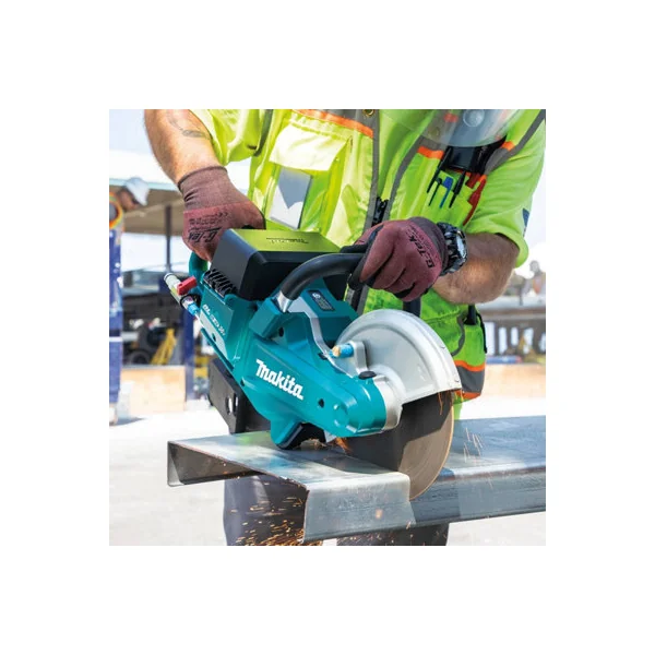 Makita DCE090ZX1 Twin 18v 36v 9" Cordless Brushless Disc Cutter 2x Diamond Blade
