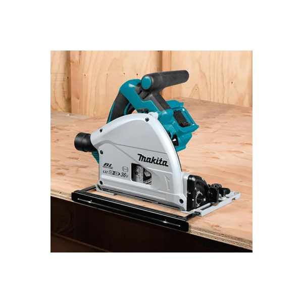 Makita DSP600ZJ 36v Twin 18v Brushless Plunge Cut Saw 2x1.5m Guide Rails + Clamp