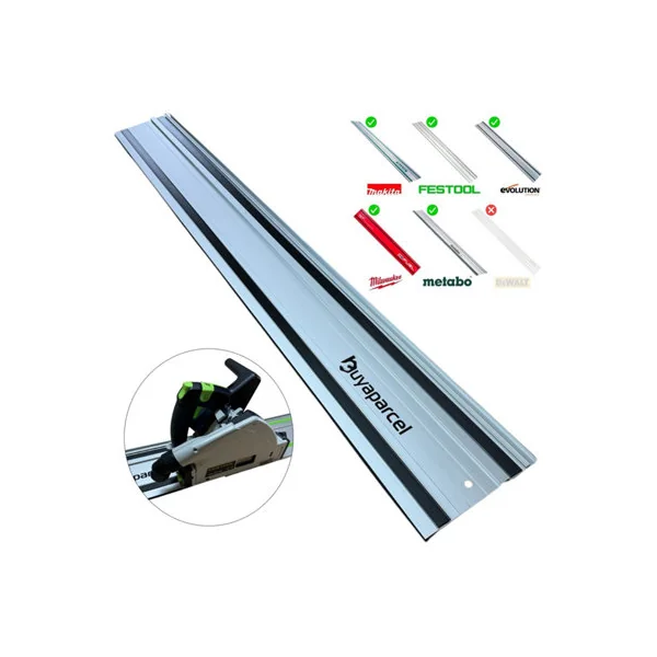 Makita DSP600ZJ 36v Twin 18v Brushless Plunge Cut Saw 2x1.5m Guide Rails + Clamp