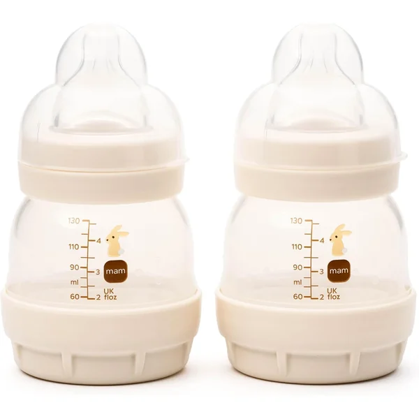 MAM Easy Start Anti-Colic Bottle, 1x 130ml, Self-Sterilising, Unisex