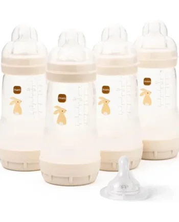 MAM Easy Start Anti-Colic Bottles, 4X 260ml, Self-Sterilising, Unisex