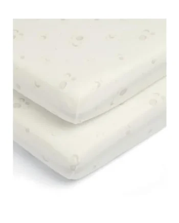 Mamas & Papas 2 Pack Cot/Bed Fitted Sheets, Cosmic Sky (142x70x19cm)