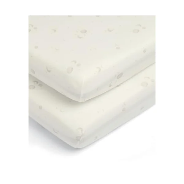 Mamas & Papas 2 Pack Cot/Bed Fitted Sheets, Cosmic Sky (142x70x19cm)