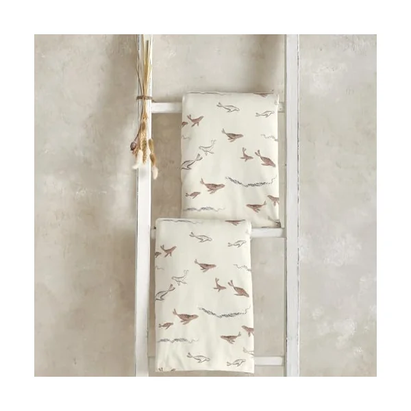 Mamas & Papas 2 Pack Cot/Bed Fitted Sheets, Seals (142x70x19cm)