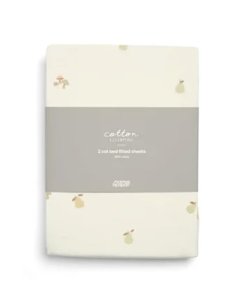 Mamas & Papas 2 Pack Cot/Bed Fitted Sheets, Woodland Print (142x70x19cm)