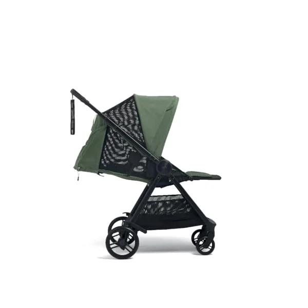 Mamas & Papas Libro Bundle, Lightweight Travel Stroller, Buggy, One Handed Fold, Compact Storage, Lie-Flat Seat, Newborn to 4 Years, Bay Green + Footmuff