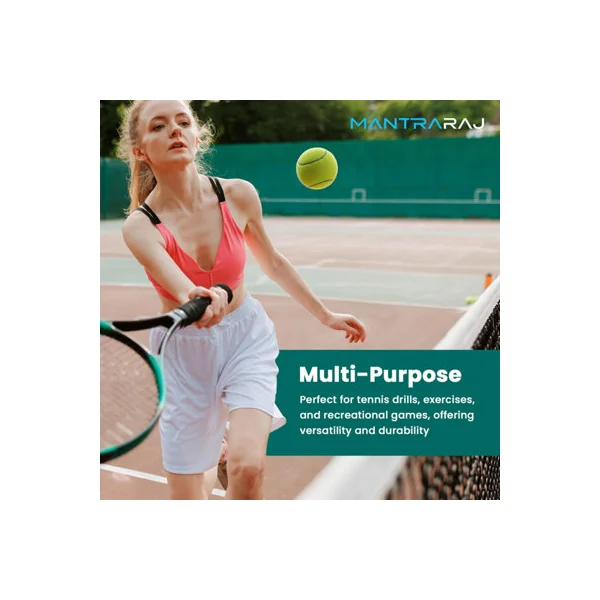 MantraRaj Tennis Balls With Mesh Carrying Bag Ideal for Sports Play, Practice, Pet Play, Dog Training, Throwing Machine (12)