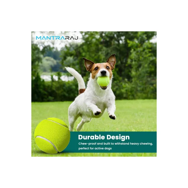 MantraRaj Tennis Balls With Mesh Carrying Bag Ideal for Sports Play, Practice, Pet Play, Dog Training, Throwing Machine (12)
