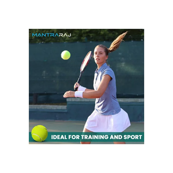 MantraRaj Tennis Balls With Mesh Carrying Bag Ideal for Sports Play, Practice, Pet Play, Dog Training, Throwing Machine (12)
