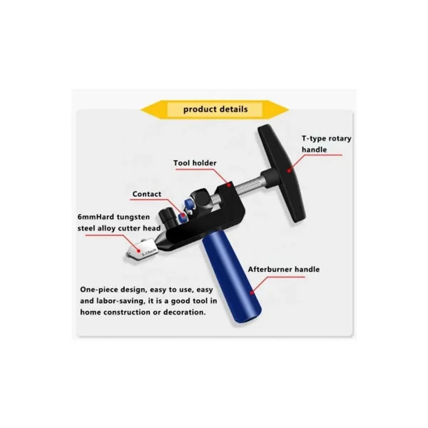 Manual 2-in-1 Tile Cutter & Glass Cutting Tool for Porcelain (UK)